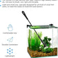 hygger Small Fish Tank Cleaner, Aquarium Cleaning Tools Kit with Handle, Seaweed Scraper, Fishing Net, Sponge Brush,Wall Brush (M)