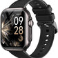Smart Watch for Men for iPhone&Android: 100 Day+Battery Life, Smart Watch(Answer/Make Calls) with SpO2 Sleep Heart Rate Monitor,5ATM Waterproof,Fitness Tracker with 120+Sport,Reloj Inteligente Black