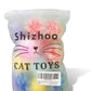 30 Pieces 1.6 inches Sparkle Pom Pom Balls for Cat - Interactive Glitter Balls, Multicolor, Best as Kitten Play Toys