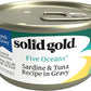 Solid Gold Wet Cat Food Shreds in Gravy - Healthy Canned Cat Food Made w/Real Tuna, Sardine, Vitamins, Minerals & Taurine - Grain Free & Gluten Free Canned Meals for Cats & Kittens - 24ct/3oz Can