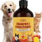 POM Pets 2-in-1 Organic Dog Shampoo & Conditioner – Itchy Skin Relief, Dog Deshedding, Detangles Fur, Cat Shampoo, Paw Cleaner for Dogs, Natural Coat Defense Formula
