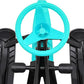 Snow Racer Sled for Kids, Dual Brakes Snowmobile Sled Ski with Steering Wheel, Snow Sledge for Skiing, Ice Skating, Sand Skating, Single Rider 45 x 20 x 15 inches