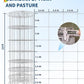 9GA Thickened Heavy Duty Cattle Farm Fence, 4ft x 164ft Galvanized Goat Deer Fence, Heavy Zinc Coating Hog Wire Fencing for Farm Livestock Animals Protection