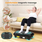 Vibration Plate Exercise Machine with Magnetic Acupoints, Lymphatic Drainage Vibrating Plate with 9 Modes & 120 Adjustable Speeds, 400 Lbs Capacity Whole Body Vibration Platform for Women Men