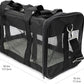 Amazon Basics Soft-Sided Mesh Pet Travel Carrier for Dog, Cat, up to 22 pounds, 19.7" L x 12" W x 12" H, Black