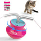 Cat Laser Pointer Toy for Bored Indoor Cats, Automatic Interactive Cat Toy, 360° Laser Rotation, USB Rechargeable, Wooble Base