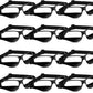Weewooday 12 Pack Basketball Dribbling Goggles Adjustable Sport Training Glasses Aid for Team Training Aid Basketball Equipment Safety Specs for Adult Teenagers Youth, 8.5 x 2 Inch