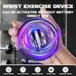 Cura Ball Hand Exerciser, Torque Gyro Ball Wrist Exerciser with LED Lights and Counter, Parallel Halo Power Wrist Ball for Strengthen Grip Strength, Arms, Fingers & Muscles, With Storage Pouch