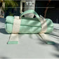 4’9” x 6’3” White Lightweight Water-Resistant Canvas Mat – Picnic, Outdoor, Beach, Park, Camping, Toy Mat