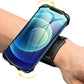 VUP Wristband Phone Holder, 360° Rotatable Forearm Armband for iPhone 15/14/13/Pro Max/Pro/Mini/12/11/SE 2020/Xs/XR/X/8/7/Plus, Fits All 4-6.7 Inch Smartphones (Black-Small)