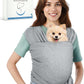 Dog Sling Swaddle Carrier for Small Dog, Cat Front Carriers for Small Pet up to 20lbs, Puppy Pouch with Adjustable Straps, Hands Free Pet Sling, Anti Anxiety Puppy Sling (Light Grey)