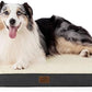 Bedsure XL Dog Bed for Crate - Large Orthopedic Flat Pet Beds with Removable Washable Cover, Egg Crate Foam Crate Mat, Suitable for Pet Up to 90 lbs