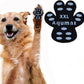 Dog Paw Protector Gripper Traction Pads,Dog Paw Covers,Foot Stickers in Summer Hot/Winter Cold Pavement,Dog Shoes Booties Socks Replacement,12 Sets (48 pcs) XXL Black
