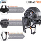 LOHASPRO Forestry Safety Helmet Chainsaw Helmet with Mesh Face Shield and Ear Muffs for Tree Logging Cutting Wood Arborist Helmet (Black Graphite Pattern with Mesh Face Shield+Earmuff)