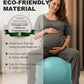 Trideer Pregnancy Birthing Ball - 1.7mm Extra Thick Yoga Ball for Maternity, Labor, Exercise, Physio, Recovery - Guide & Baby Memory Book Included - 440LB Anti-Burst & Non-Slip Stability