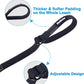 PetBonus Short Dog Leash, Safety Wrist Strap for Retractable Dog Leash, Reflective Design and Adjustable Soft Padded Handle, Extra Layer Security for Pet Stroller (Black)
