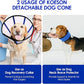 KOESON Dog Cone Collar, Soft Cones for Large Dogs, Professional Large Dog Surgery Recovery Cone with Adjustable Hook & Loop, Comfortable Pet Elizabethan Collars to Stop Licking, Blue L
