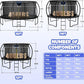 Trampoline 8FT 10FT 12FT 14FT 16FT, Outdoor Trampolines for Kids and Adults, Recreational Trampoline with Enclosure Net & Ladder, Round Trampoline ASTM Approved, 400/450LBS Weight Capacity