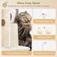 Globlazer Cat Tree Tower for Indoor Cats, 50-inch Adult Cat Tree House for Large Adult Cats with Steps, Scratching Post, 2 Cat Caves, Dangling Toys, FC50, Beige