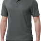 TBMPOY Men's Polo Shirts with Pocket Short Sleeve Quick Dry Casual Sports Outdoor Golf Shirt