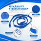 RangeMaster FlexAbility Static Stretch Strap | | Perfect for Yoga, Pilates, and Physical Therapy | Flexibility and Range of Motion Tool | Blue