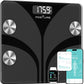 Posture Scale for Body Weight, Digital Bathroom Smart Scale, 13 Body Composition Analyzer Sync Weight Scale BMI Health Monitor Sync Apps 400lbs - Black