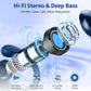 Wireless Earbuds, 2025 Bluetooth 5.4 Headphones Sport, Bluetooth Earbuds with ENC Noise Canceling Mic, 50H Stereo Wireless Headphones IP7 Waterproof with Earhooks, Dual LED Display for Workout/Running