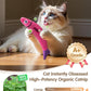 Interactive Cat Toys with[5000mg Premium A+Catnip][Baby Grade] Soft Chew Kicker Cat Toys for Indoor Cats & Kittens, Crinkle &Rattle Fish Sound Toy, Drives Bored Cats Crazy with Fun,3 Pack