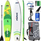 Mistral Stand Up Inflatable Paddle Board Racing & Touring Board 13'2"/ 14' Race Board, Backpack with Wheels, Durable ISUP for Youth & Adult, w/Premium SUP Accessories
