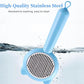 Cat Brush for Shedding，Pet Grooming Tool for Dogs，Cat Hair Brush with Self Cleaning Button for Deshedding, Easy to Removes Loose Fur