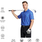 Men's Golf Polo Shirts Short Sleeve Striped Performance Moisture Wicking Dry Fit Golf Shirts for Men