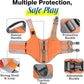 Pawaboo Dog Life Jacket, Reflective Dog Safety Vest Adjustable Pet Life Preserver with Strong Buoyancy & Sturdy Rescue Handle, Ripstop Dog Lifesaver Vests for Swimming, Boating, L, Orange