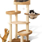 Cat Tree Tower for Indoor Cats, House Condo for Large Cats, Modern Tall Manual Hand Woven With Sisal, Scratching Post, Cute Furniture Activity Centre, Cat Lover Gift