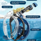 QingSong Full Face Snorkel Mask for Adults, Snorkeling Gear with Camera Mount, 180 Degree Panoramic View Snorkel Set Anti-Fog Anti-Leak