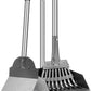 Dog Pooper Scooper, Tray Rake and Spade 3 Pack Poop Scoop Adjustable Long Handle Metal with Bin for Pet Waste Removal, No Bending Clean Up for Large and Small Dogs