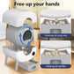 Cumrige Self Cleaning Litter Box, Large Capacity Automatic Cat Litter Box Self Cleaning for Cats, App Control,Safety Protection, 2 Roll Garbage Bags,White & Grey