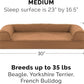 Furhaven Cooling Gel Dog Bed for Medium/Small Dogs w/ Removable Bolsters & Washable Cover, For Dogs Up to 35 lbs - Quilted Sofa - Toasted Brown, Medium