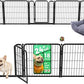 FXW Homeplus Unleashed Indoor Dog Playpen - Stress-Free and Safe Play, Heavy Duty 24 Inch 18 Wire Panels Dog Pen for Puppy and Small Dogs, Black│Patented