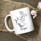 Hedgehog White Ceramic Coffee Mug, Personalized Hedgehog Accent Coffee Cup Gift For Dad Mom Daughter Son Kids, Funny Animal Travel Mug 11 Oz 15 Oz, Custom Name Hedgehogs Teacup Gift For Birthday Xmas
