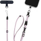 Cell Phone Strap Adjustable Wrist Strap Crossbody Cellphone Holder Extra Long Phone Lanyard Wrist Lanyard (Lavender Grey)