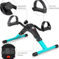 Folding Pedal Exerciser, Mini Under Desk Bike - Portable Foot Hand Cycle Peddler Machine Bicycle Exerciser for Arm Leg While Sitting