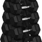 Hex Dumbbell Set, 30-480 lb Set Rubber Encased Exercise & Fitness Dumbbells, Weights Dumbbells Set, Hand Weight for Strength Training