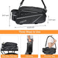 MOSISO Bike Rack Bag, Waterproof Bike Rear Rack Handbag Bicycle Trunk Bag, 14L EVA Mountain Bicycle Rear Seat Storage Saddle Pouch Cycling Luggage Pouch with Shoulder Strap, Black