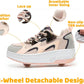 Wooowyet Roller Skate Shoes for Kids Boys Girls Rechargealbe Wheels Sneakers Fashion Roller Wheeled