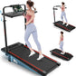 Walking Pad Treadmill with Desk Workstation,3.0 HP Foldable Treadmills with 12% Incline & Handle Bar,300lbs Capacity,2s Folding,Ultra-Quiet,Small/Compact Under Desk Treadmills for Home Ofiice