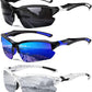 Sports Polarized Sunglasses for Men Cycling Running Fishing UV Protection Sun Glasses Lightweight Half Frame Goggles