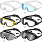 Kanayu 6 Pieces Swimming Goggles Wide View No Leaking Anti Fog Adult Swim Goggles with Earplugs Nose Clip for Adult Men Women