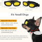 Small Dog Goggles, UV/Wind/Dust/Fog Proof Sunglasses for Outdoor Activities, Black