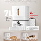 Automatic Cat Feeder with Camera, 7L Timed Dog Feeders, Adjustable Camera, 1080P HD Night Vision, Automatic Dog Feeder, 5G WiFi Cat Food Dispenser with 2-Way Audio, Low Food & Motion Alerts