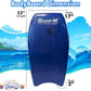 PMU 33 Inch Blue Bodyboard - Lightweight Wrist Leash, Slick Bottom Boards for Beach, Sea & Pool - Surfing Board for Kids, Teens & Adults Wave Conditions Pkg/1